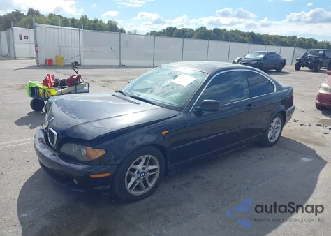 2004 BMW 325Ci из США, поврежденный, VIN WBABD33474PL02716